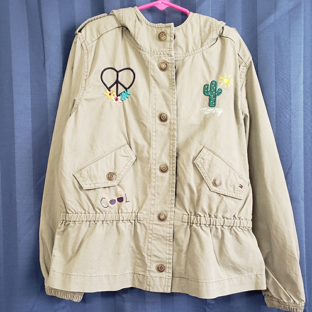 Tommy Hilfiger Girls Olive Green Jacket